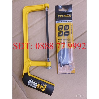 KHUNG CƯA LỘNG 150mm TOLSEN 30051+ 10 lưỡi cưa 30060