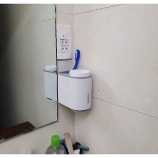 Kệ Để Cốc Đánh Răng ECOCO, Kệ Để Bàn Chải Đánh Răng Dán Tường Ecoco Mini