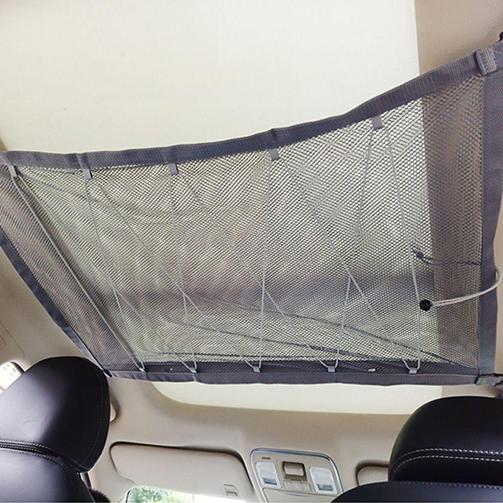 SUYO Túi Lưới Đựng Đồ Treo Trần Xe Hơi Có Khóa Kéo Có Thể Điều Chỉnh