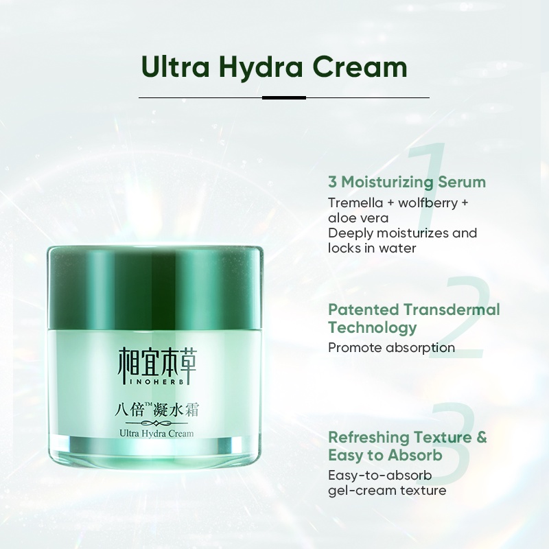 Kem dưỡng ẩm da INOHERB - Ultra Hydra Cream Moisturizer 50g