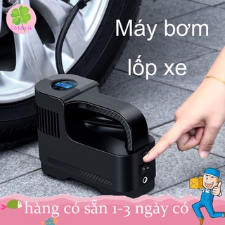 Bơm Lốp Ô Tô Mini 120W Có Dây Hoặc Không Dây Cao Cấp, Pin Siêu Khỏe