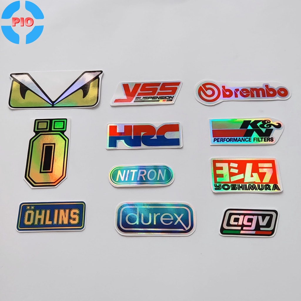 Tem Sticker Decal 7 Màu Phản Quang Dán Xe Máy, Mũ/Nón Bảo Hiểm, Ô Tô Điện Thoại, Laptop Giá Rẻ #1k