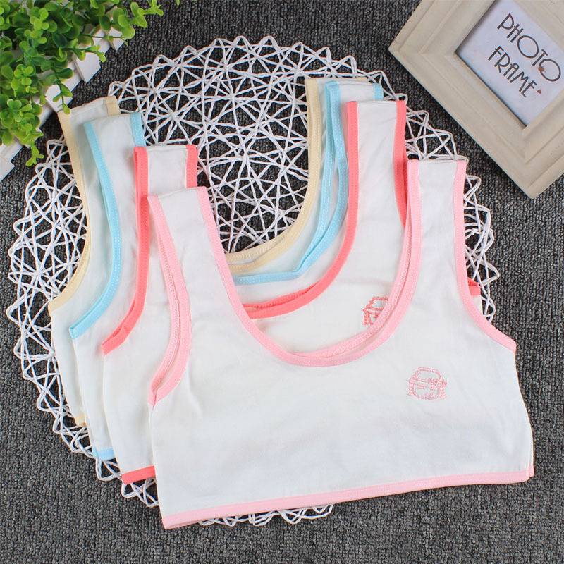 Áo lót vải cotton Dáng Chữ U Nửa Ngực Cắt Xẻ Sâu Cho Bé Gái Tuổi Teen