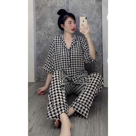 [Mã SKAMFSW175 giảm 10K đơn 50K] BỘ PIJAMA LỤA CAO CẤP CÁNH DƠI CỘC DÀI