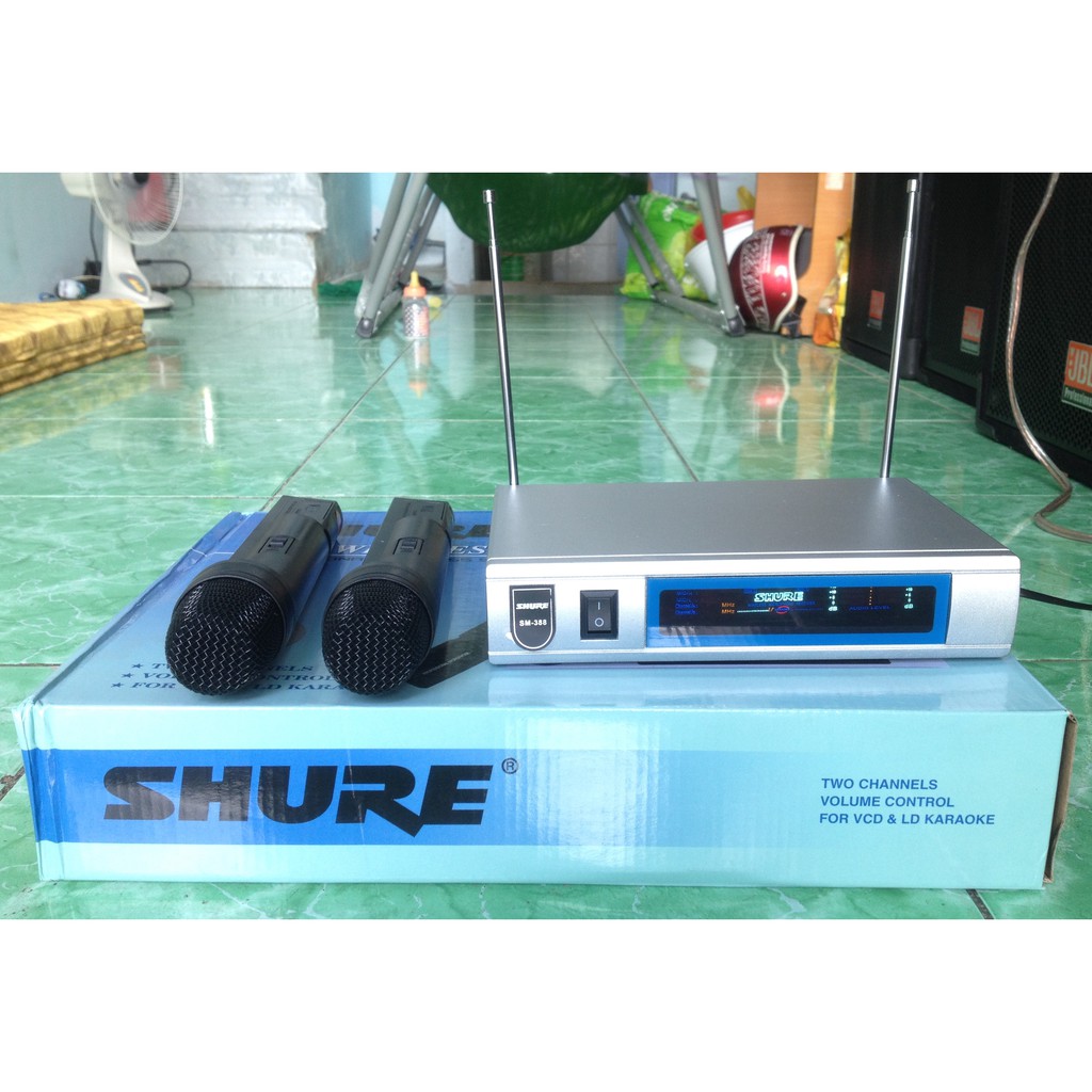 Nguyên cặp 2 Micro SHURE hát karaoke nghe cực hay, âm thanh chuẩn