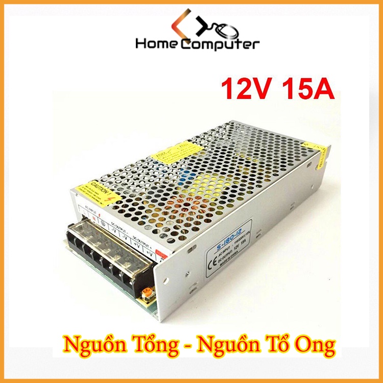 Nguồn Tổng 12V-15A Cho Camera Và Đèn LED Làm Biển Quảng Cáo - HomeComputer