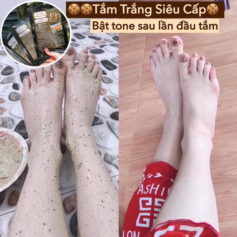 Tắm Trắng Cà Phê Bật Tone Mạnh
