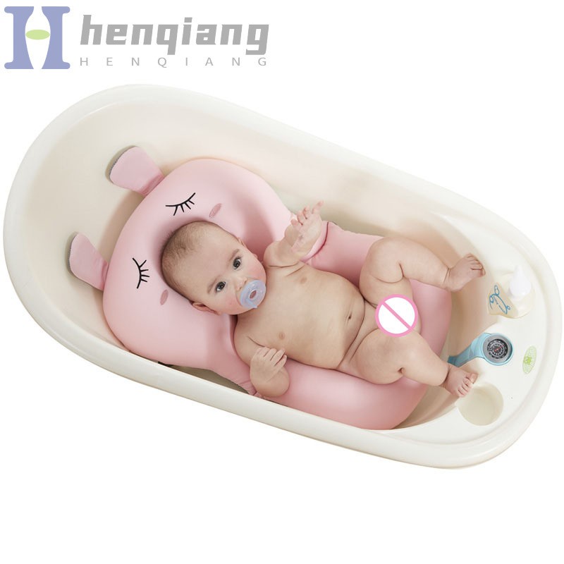 Cartoon Rabbit Baby Bath Tub Foldable Pad Chair Bathtub Seat Infant Support Cushion Mat