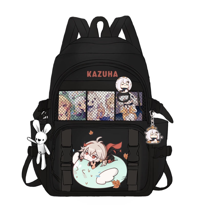 Durable Genshin Impact backpack primary school boys and girls schoolbag junior high school students 3456 grade large-capacity anime backpack