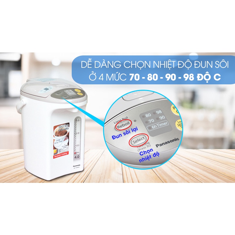 Bình thủy điện Panasonic NC-EG4000CSY 4 lít