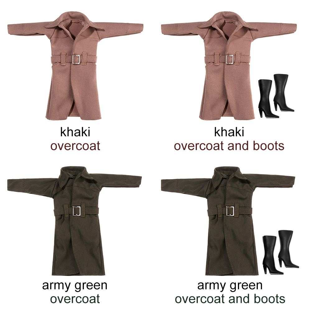 Áo khoác mặc ngoài và giày bốt dành cho búp bê tỉ lệ 1/6 (Có bán lẻ)