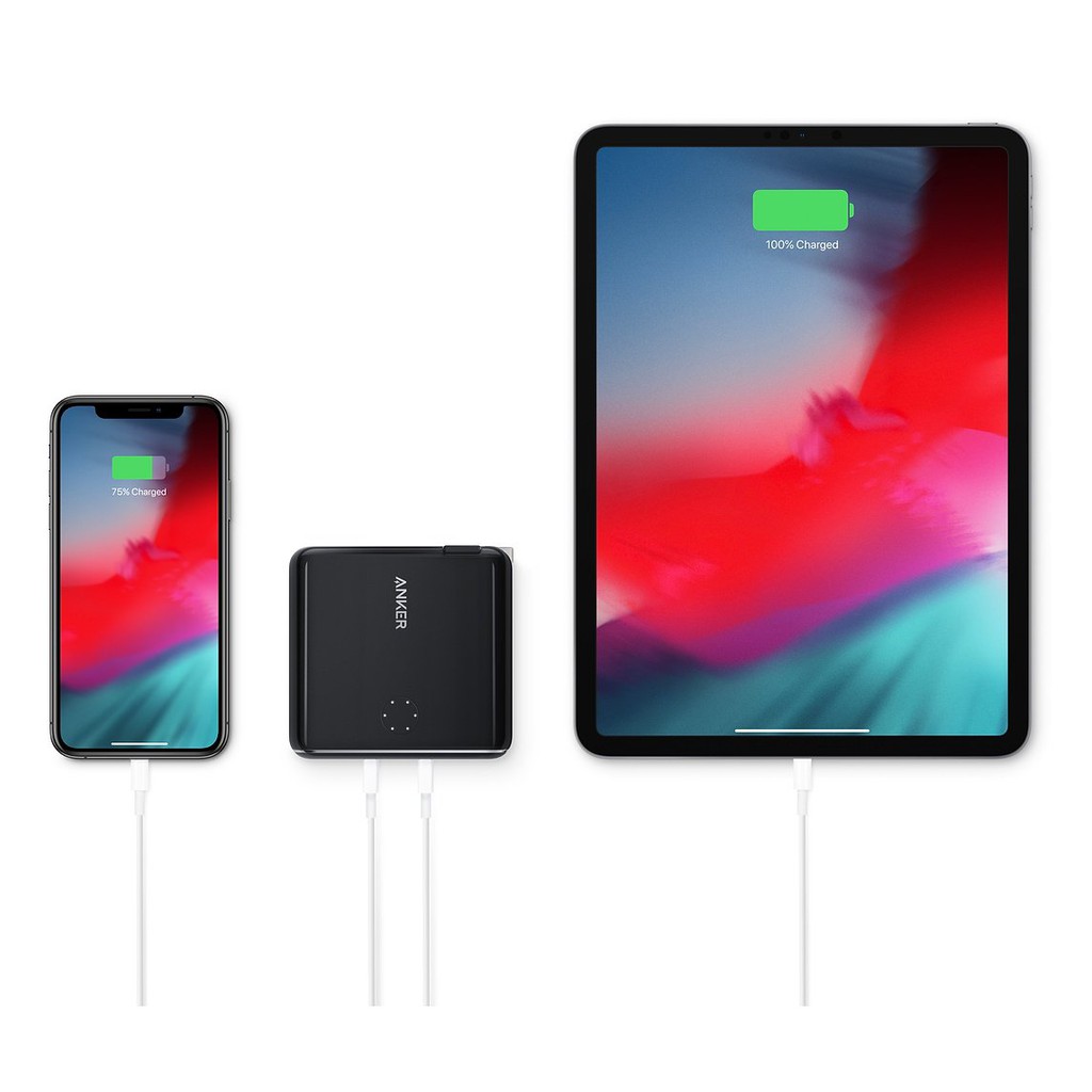 Củ sạc nhanh PD kiêm Pin sạc dự phòng Anker Fusion 10000 A1623