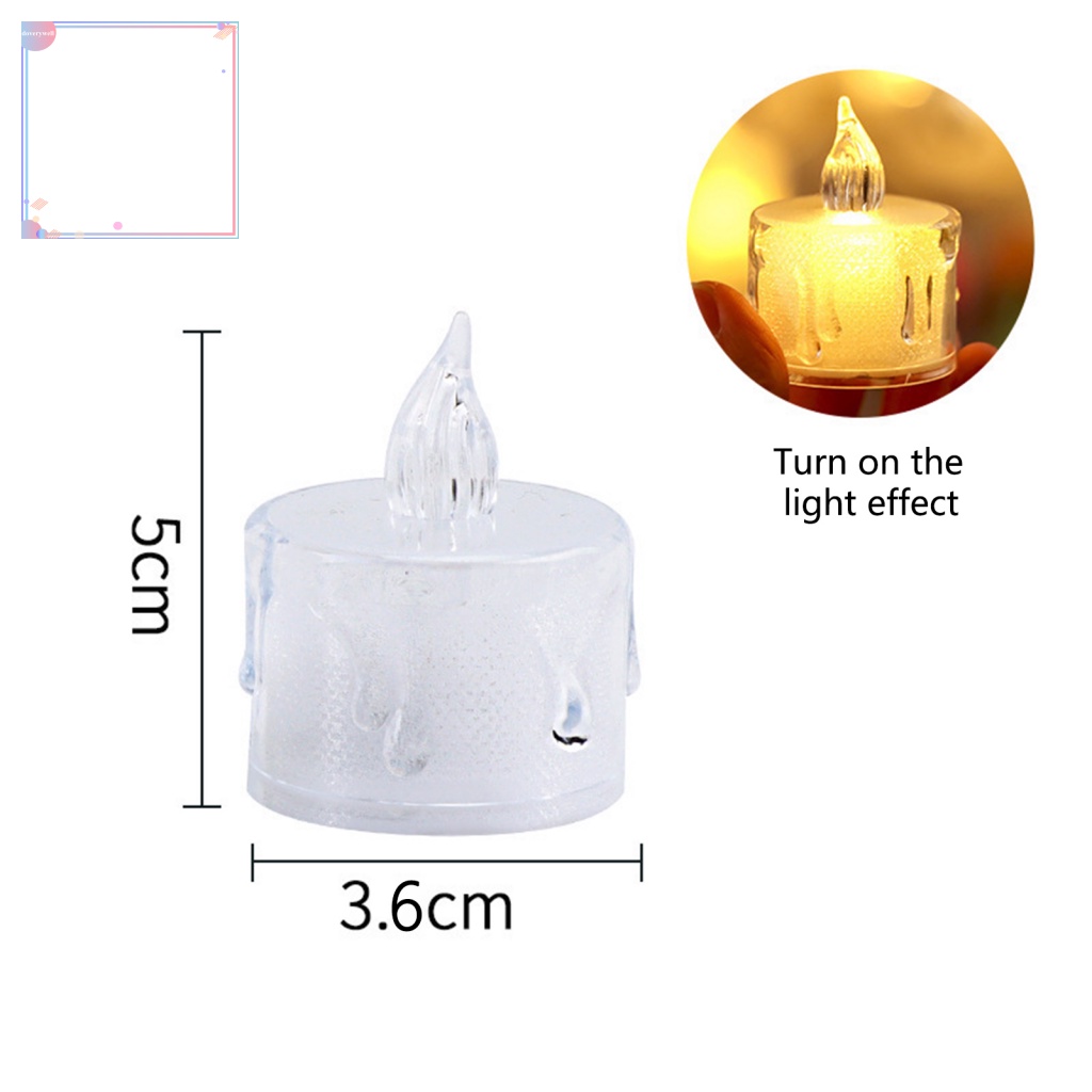 Bộ 24 Đèn LED Hình Nến Trang Trí Đẹp Mắt