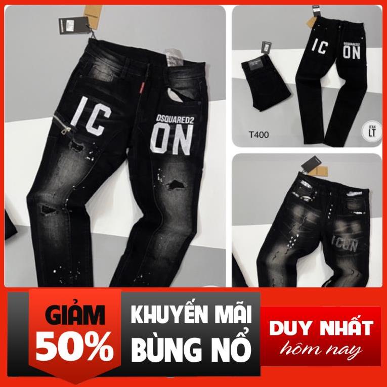 Quần Jean DSQ Icon Cho Nam - Quần Bò Nam in Chữ iCon !