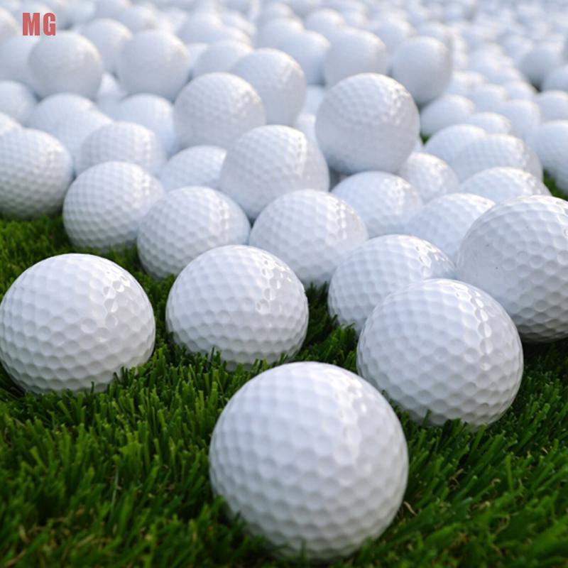 Set 10 Quả Bóng Golf Màu Trắng Chất Liệu Da Pu