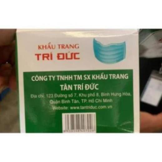 Mặt Nạ Bảo Vệ Y Tế Trí Đức Cao Cấp Loại 4 Lớp - hộp 50 cái chuẩn công ty