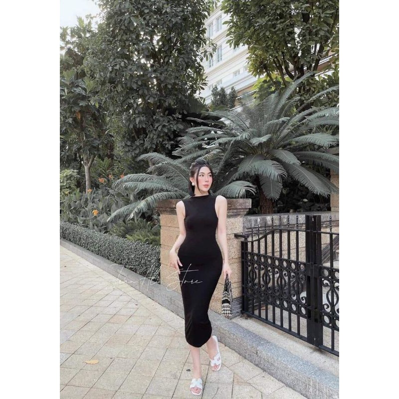 Đầm Ôm Body Dáng Dài Không Tay Kiểu Dáng Ba Lỗ Đẹp | BigBuy360 - bigbuy360.vn