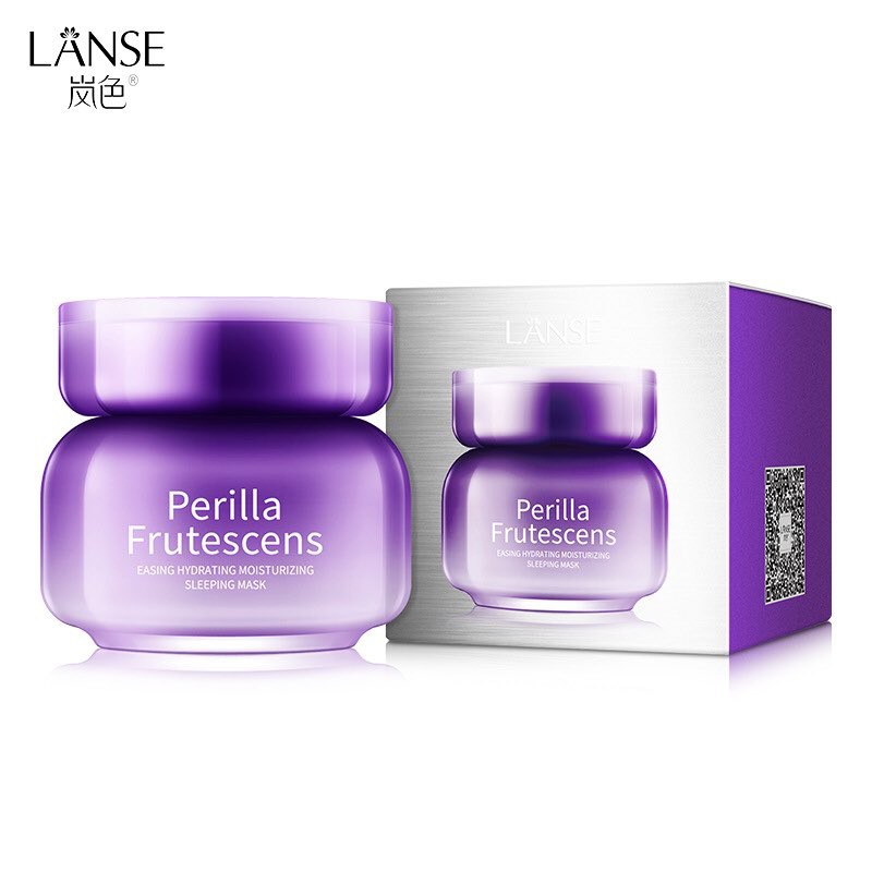 Mặt Nạ Ngủ Lá Tía Tô Perilla Frutescens Dưỡng Ẩm Căng Bóng Làn Da Khô Sần Thiếu Nước