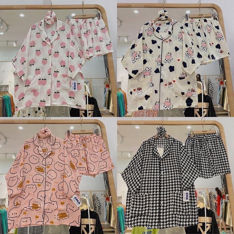 [Mã SKAMSALE8 giảm 10% đơn 200K] Bộ Pijama Ngắn Tay - Bộ Ngủ Ulzzang Cute Hot Trend 2021(Quần Đùi, Áo cộc) samsam4896 | BigBuy360 - bigbuy360.vn