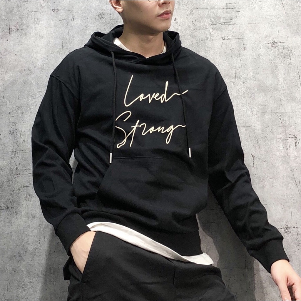 Áo nỉ mũ hoodie nam form rộng hàn quốc bigsize cao cấp xuất khẩu ANSWHANS 110 | BigBuy360 - bigbuy360.vn