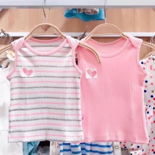 Set 2 áo bé trai/gái sát nách vai chồm lullaby -rosi