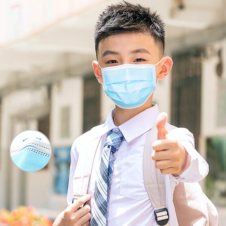 Khẩu Trang Trẻ Em 3 Lớp Kháng Khuẩn Nội Địa Trung