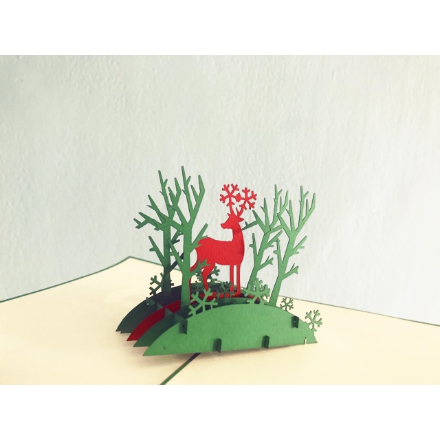 Thiệp 3d giáng sinh, noel