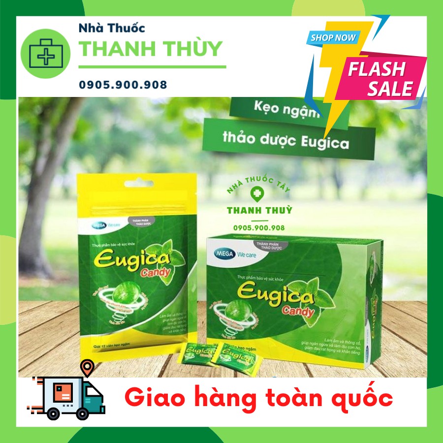 Kẹo ngậm thảo dược EUGICA Candy 100 viên