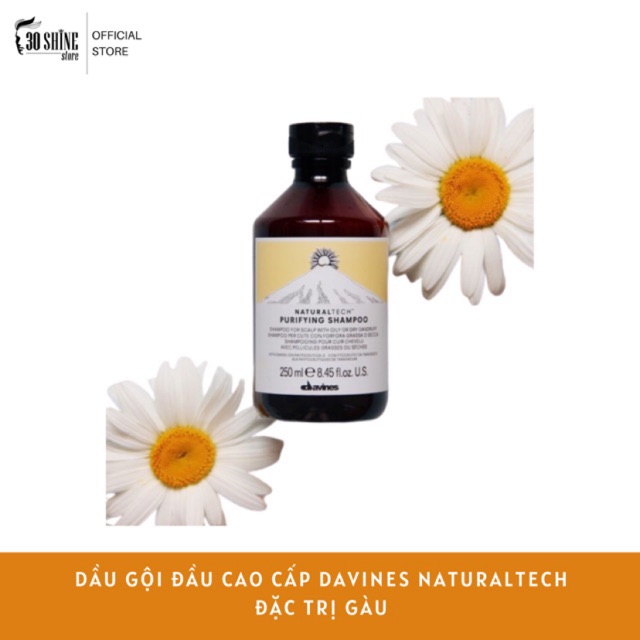 Dầu gội đầu Davines Purifying Shampoo trị gàu hiệu quả với tinh chất thảo dược 250ml