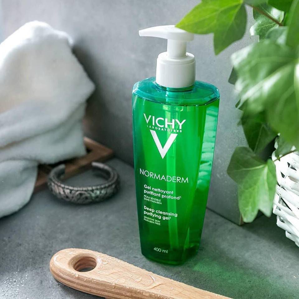 Vichy Normaderm Gel Nettoyant Purifiant - Gel Rửa Mặt Cho Da Hỗn Hợp Nhạy Cảm 400ml