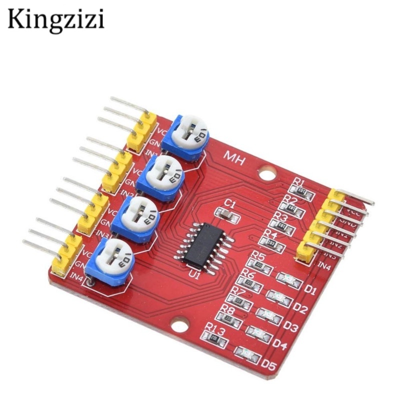 Mô Đun Cảm Biến Hồng Ngoại 4 Kênh Cho Xe Hơi/Robot