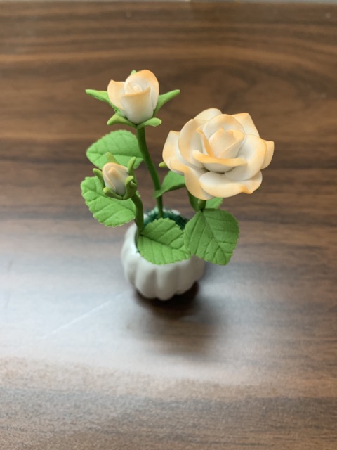 Hoa đất sét mini