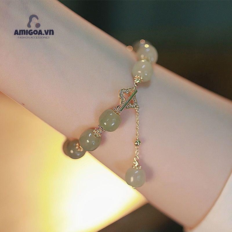 ✨✨Vòng tay nữ ngọc trai nhân tạo may mắn cổ điễn lắc tay