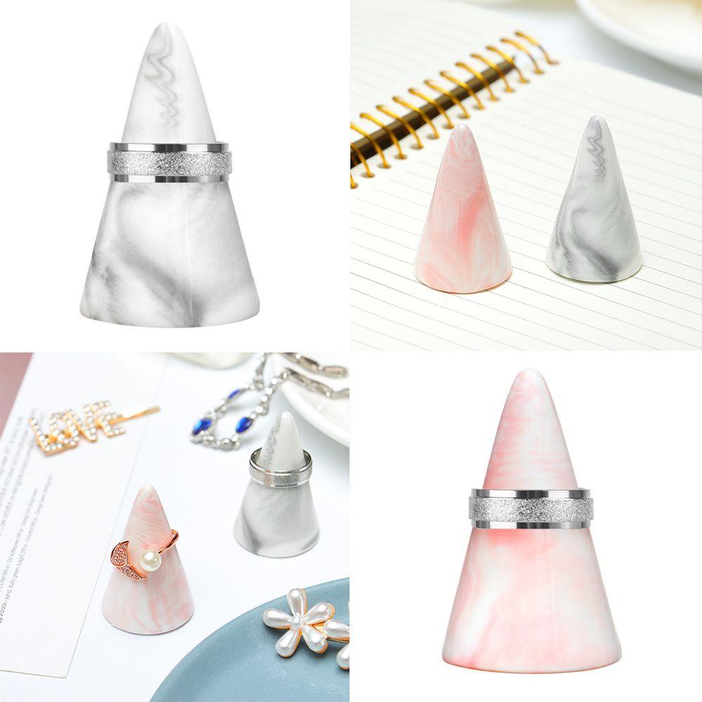 Giá Đỡ Nhẫn Bằng Gốm Họa Tiết Đá Cẩm Thạch Độc Đáo