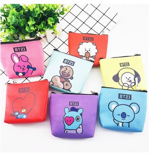 Ví đựng tiền/vật dụng bt21 bts xinh xắn