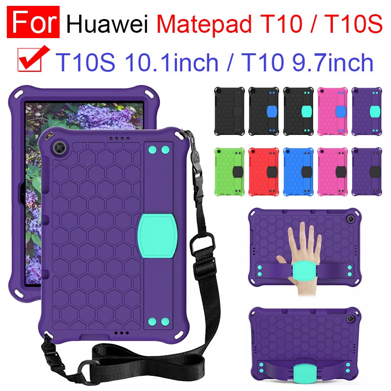 Ốp Máy Tính Bảng Eva Chống Sốc Có Dây Đeo Vai Cho Huawei Matepad T10 9.7inch Matepad T10S 10.1inch