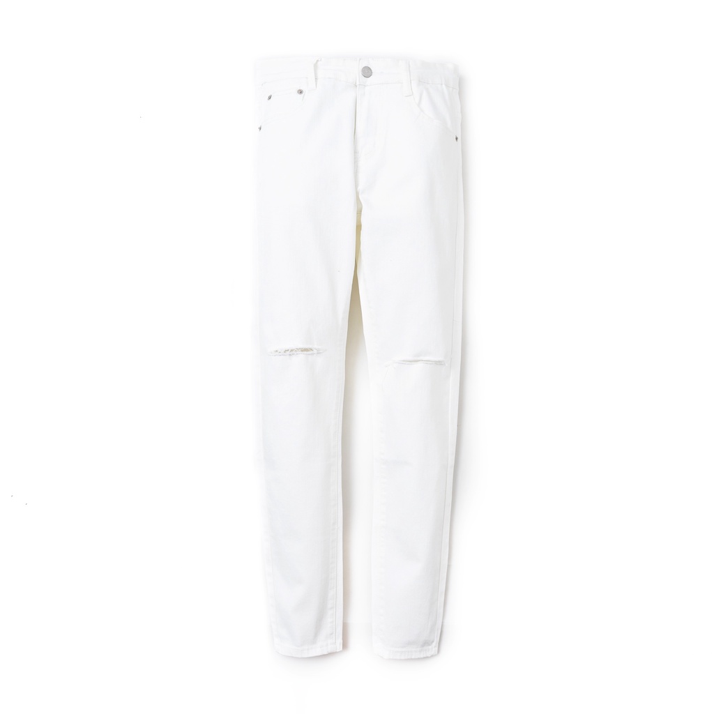 A/G Quần Jean Nam Cao Cấp Trắng Rách Gối ZIPPER Phom Skinny Phong Cách Năng Động Trẻ Trung | BigBuy360 - bigbuy360.vn