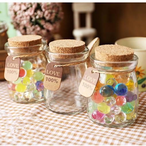 HỦ THỦY TINH NẮP GỖ ÉP 100ml /200ml HỦ TRANG TRÍ