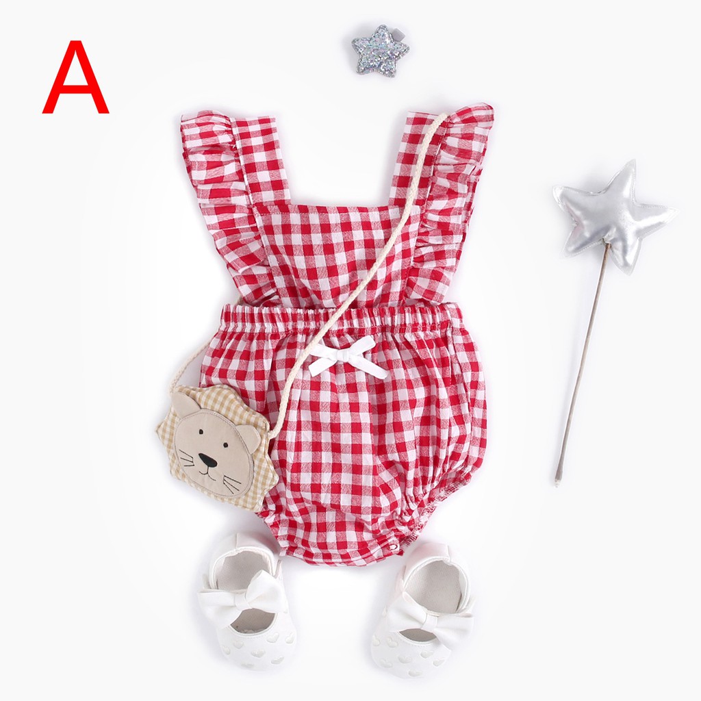 Sanlutoz Jumpsuit Cotton Dễ Thương Thời Trang Mùa Hè Cho Bé Gái