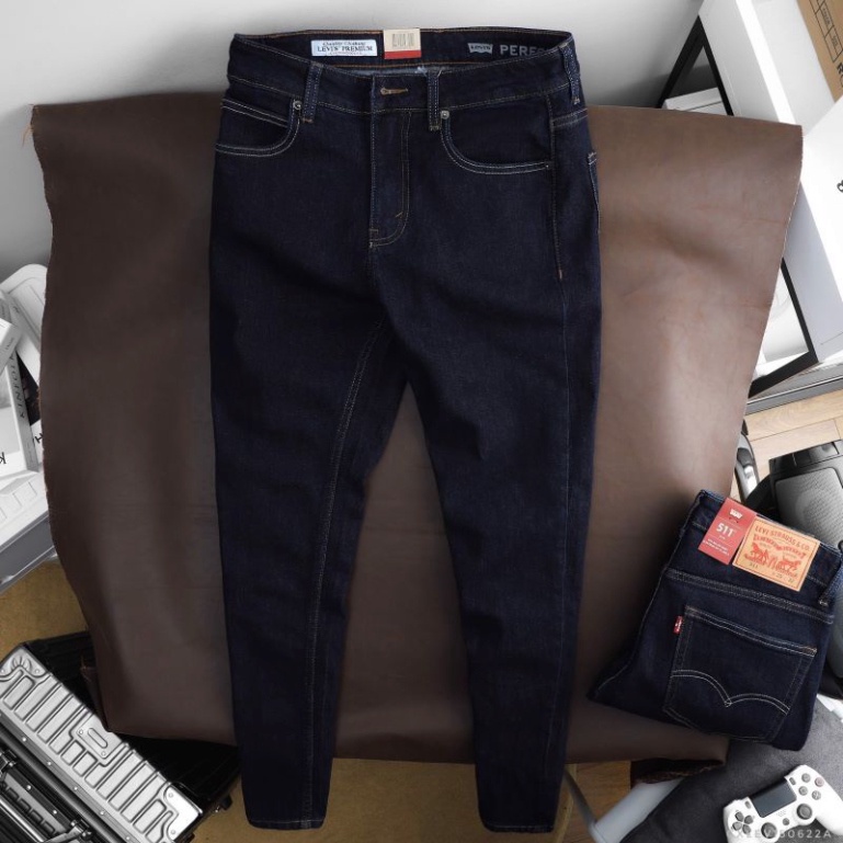 Quần Jean 𝙇𝙚𝙫𝙞𝙨 Nam 𝙇𝙚𝙫𝙞'𝙨 511 BASIC PREMIUM Màu Navy Form SlimFit Mềm Mịn Co Giãn Hàng Xuất Xịn Có Big Size