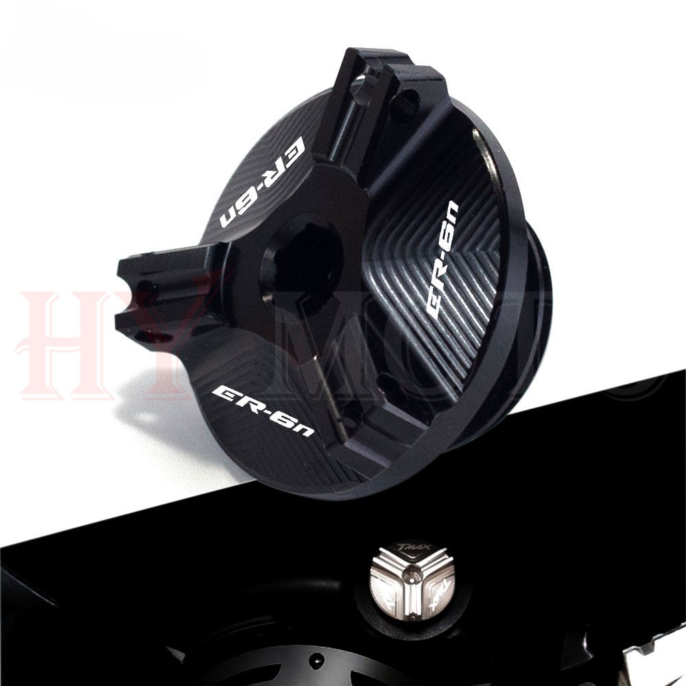 Xe Máy CNC Động Cơ Cốc Dầu Nắp Dầu Đổ Nắp Cắm Cho Kawasaki ER-6N ER 6N ER6N