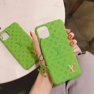 Ốp iphone - Ốp LV xanh kèm tag cực xinh cho iphone 6/6s/6plus/6s plus/7plus/8plus/X/Xs/Xs max/11/11 pro max