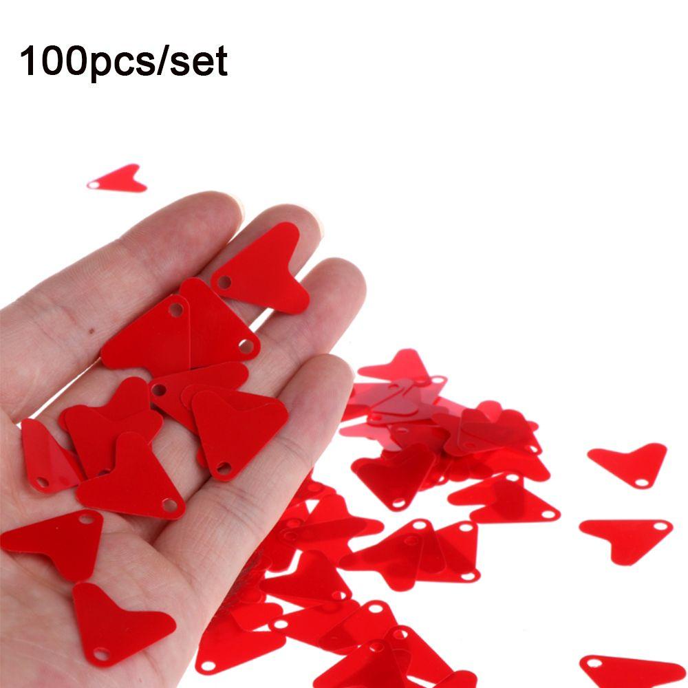 Set 100 Phụ Kiện Mồi Câu Cá Bằng Nhựa Hình Đuôi Cá Đính Kim Sa
