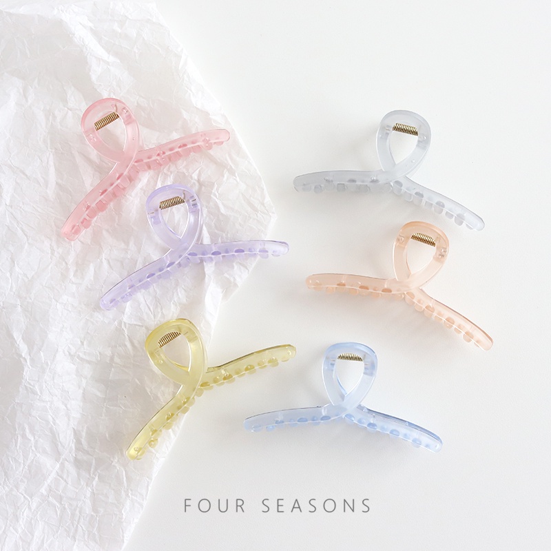 Kẹp tóc màu sắc ngọt ngào thiết kế phong cách giản dị thời trang cho nữ