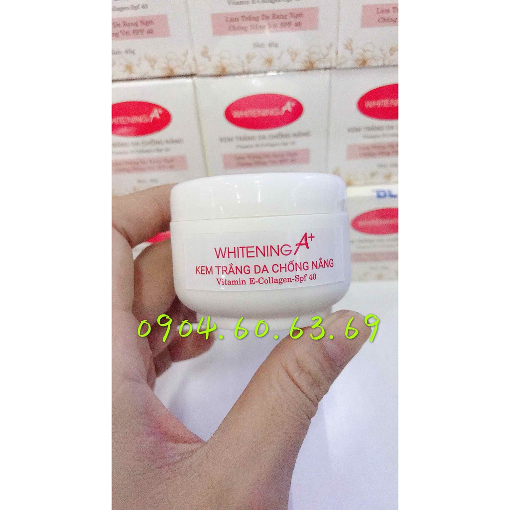 Kem Trắng Da Chống Nắng 45g Whitening A+