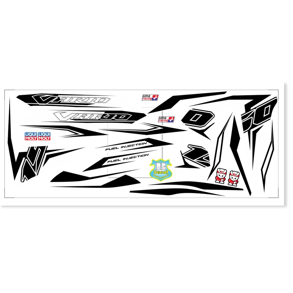 ( Quí khách vui lòng mang ra tiệm cho thợ dán ) Tem vario 150 trắng 23