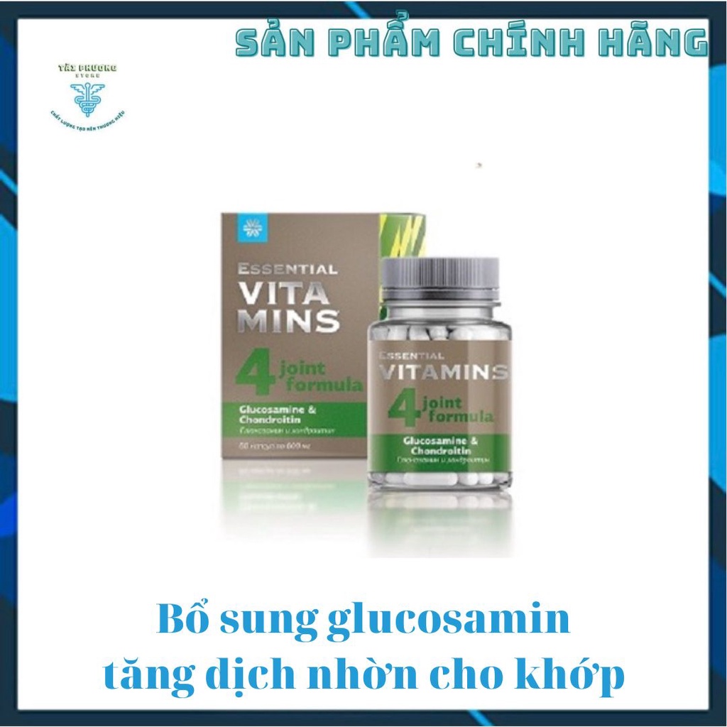 Thực phẩm Glucosamine &amp; Chondroitin siberian, bổ sung glucosamin, giúp tăng dịch nhờn cho khớp - Hộp 60v