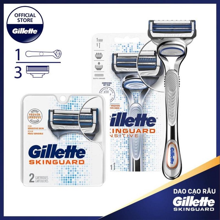 Dao cạo lông vùng kín Nhật bản nội địa Gillette Skinguard