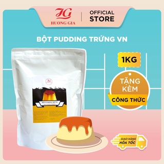Bột pudding vị trứng, sô cô la, dưa lưới, dâu hương gia sản xuất đài loan-1kg