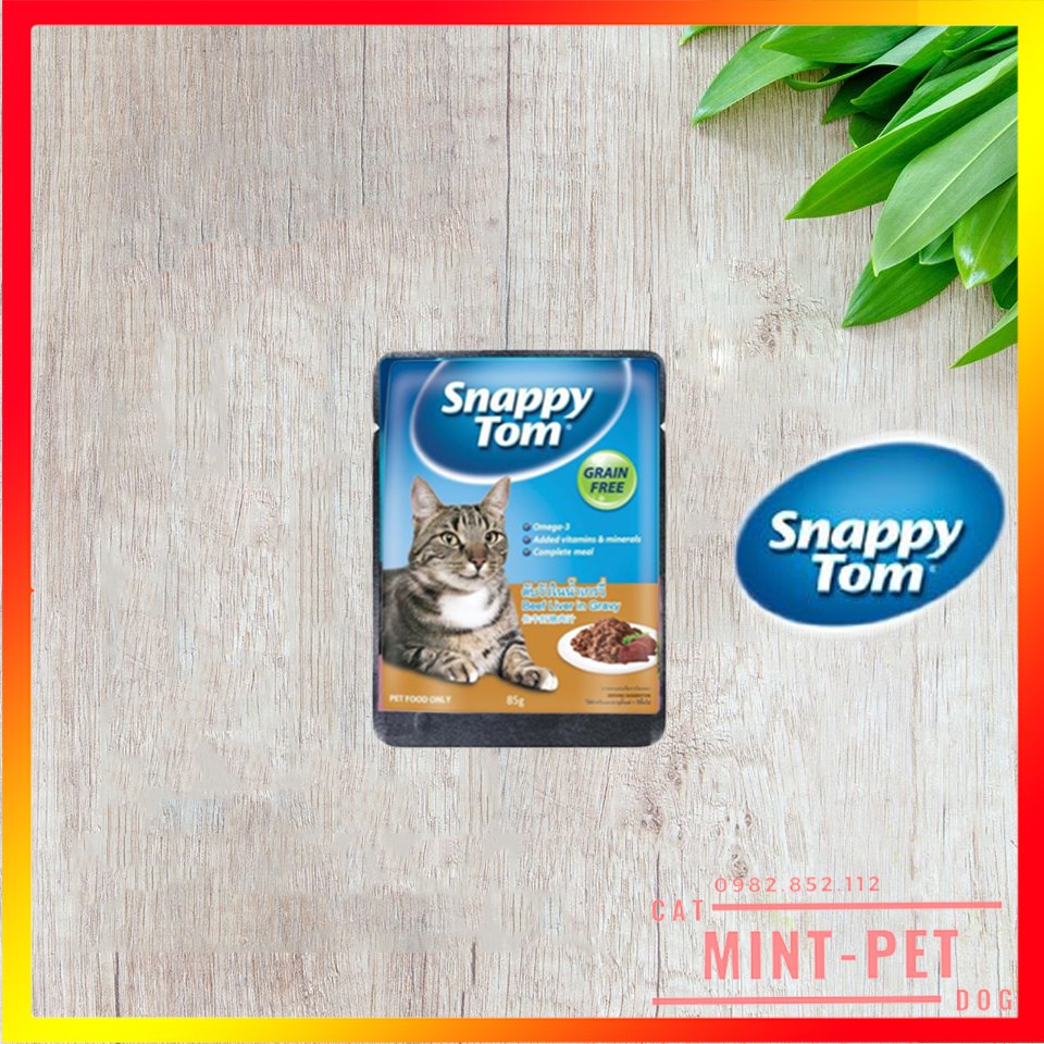 Pate Cho Mèo Snappy Tom - Gói 85 Gram